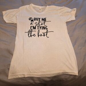 Tultex White and Black Short Sleeve Tee